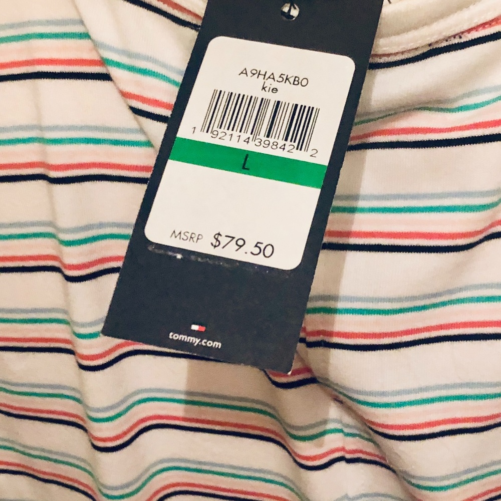 NWT~TOMMY Hilfiger~Super Soft Striped Maxi Dress - Picture 8 of 9